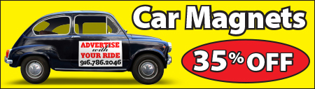 50% Off Car Magnets