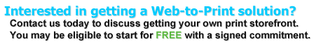 sign up for web2print