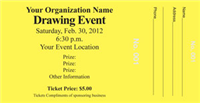 Raffle Tickets with Stub