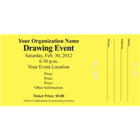 Raffle Tickets with Stub