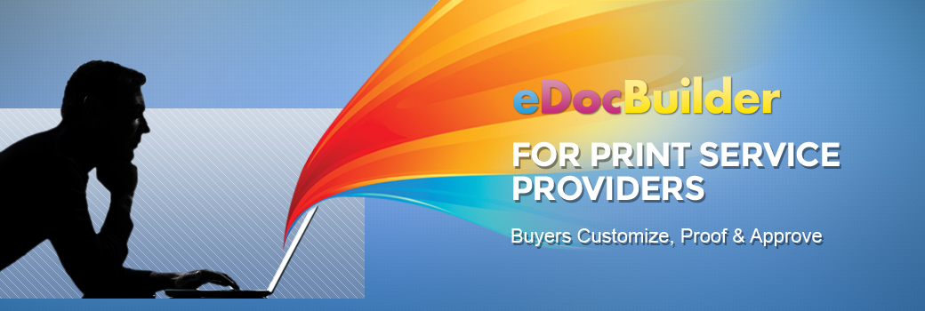 Edocbuilder web to print design online for print service providers