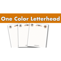 One Color Letterhead
