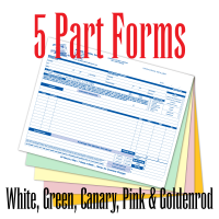 5 Part Carbonless Form