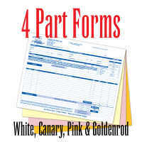4 Part Carbonless Form