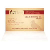 Single Sided Business Card