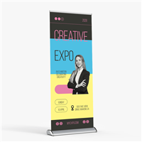 Banner with Retractable Stand