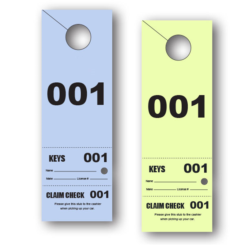Buy 3 part Parking Ticket Hang Tags